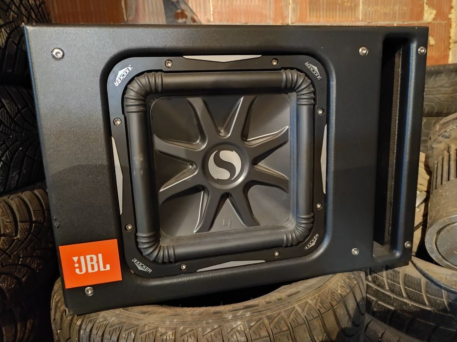 Subwoofer kicker L7 difuzor pătrat+statie JBL 1kw nou