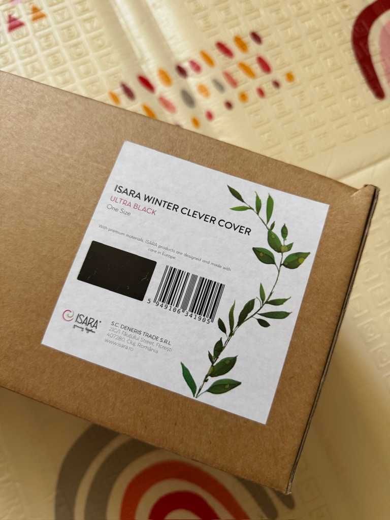 Marsupiu Manduca XT Denim Negru + protectie iarna Isara Clever Cover