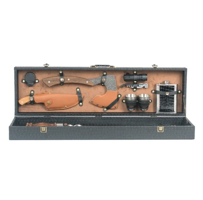 Шашлычный набор 19 предметов в подарочном кейсе