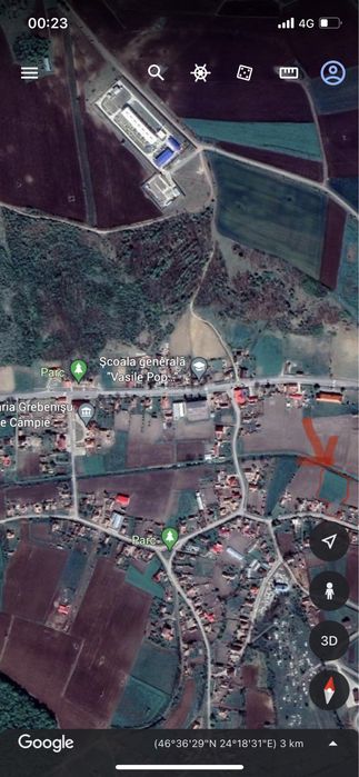 De vanzare teren intravilan cu C.F. Grebenisu de Campie