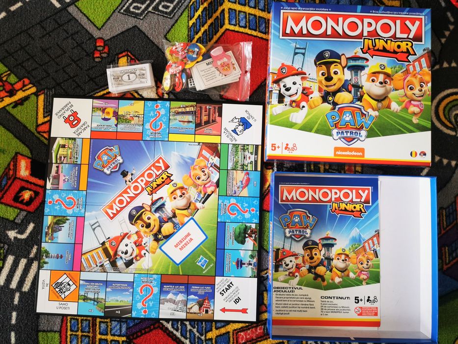 Monopoly junior patrula cățelușilor 5+