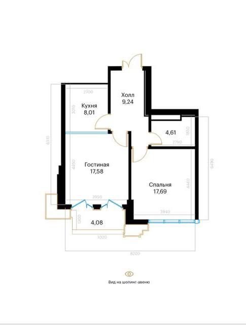 Mirabad Avenue Продается 2 комнатная коробка ул.Кунаева