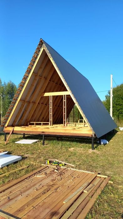 Construim  cabane tip A-frame  la cheie ori ce model și dimensiune dor