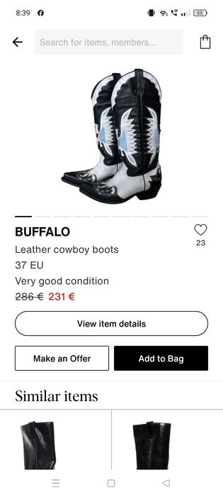 Buffalo cowboy boots