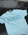 Balenciaga висок клас тениска светло синьо