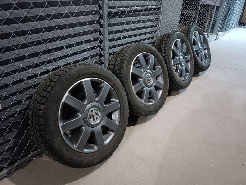 Jante Aliaj VW 16" cu anvelope iarnă Cordiant 205/55 R16