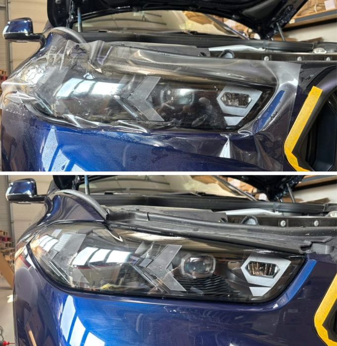 Polish faruri folie PPF faruri reconditionare faruri