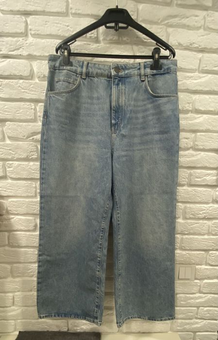 Джинсы 7/8 широкие Massimo Dutti размер 42