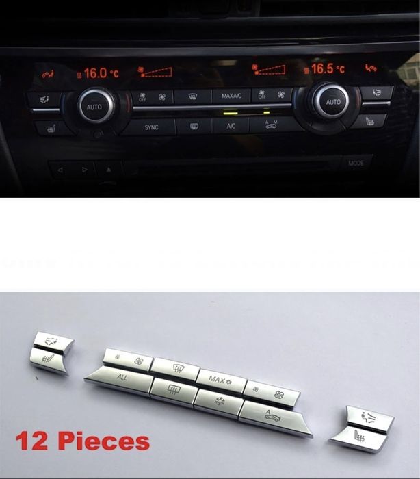 Butoane clima Radio Crom BMW seria 5 7 X3 X4 X5 X6 f10 f01 f15 f25