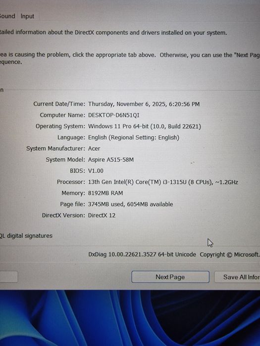 Laptop Acer Aspire 5 15N23C3
