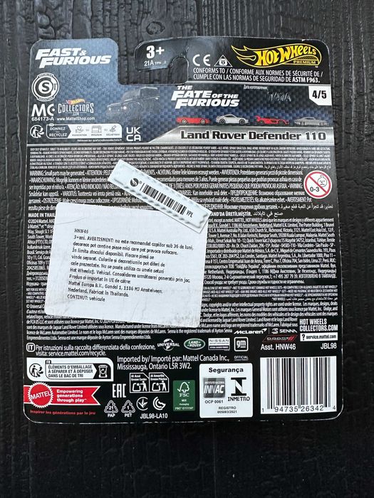 Hot Wheels Premium Fast & Furious Land Rover Defender 110