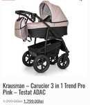 Carucior Krausman 3 in 1 Trend Pro Pink