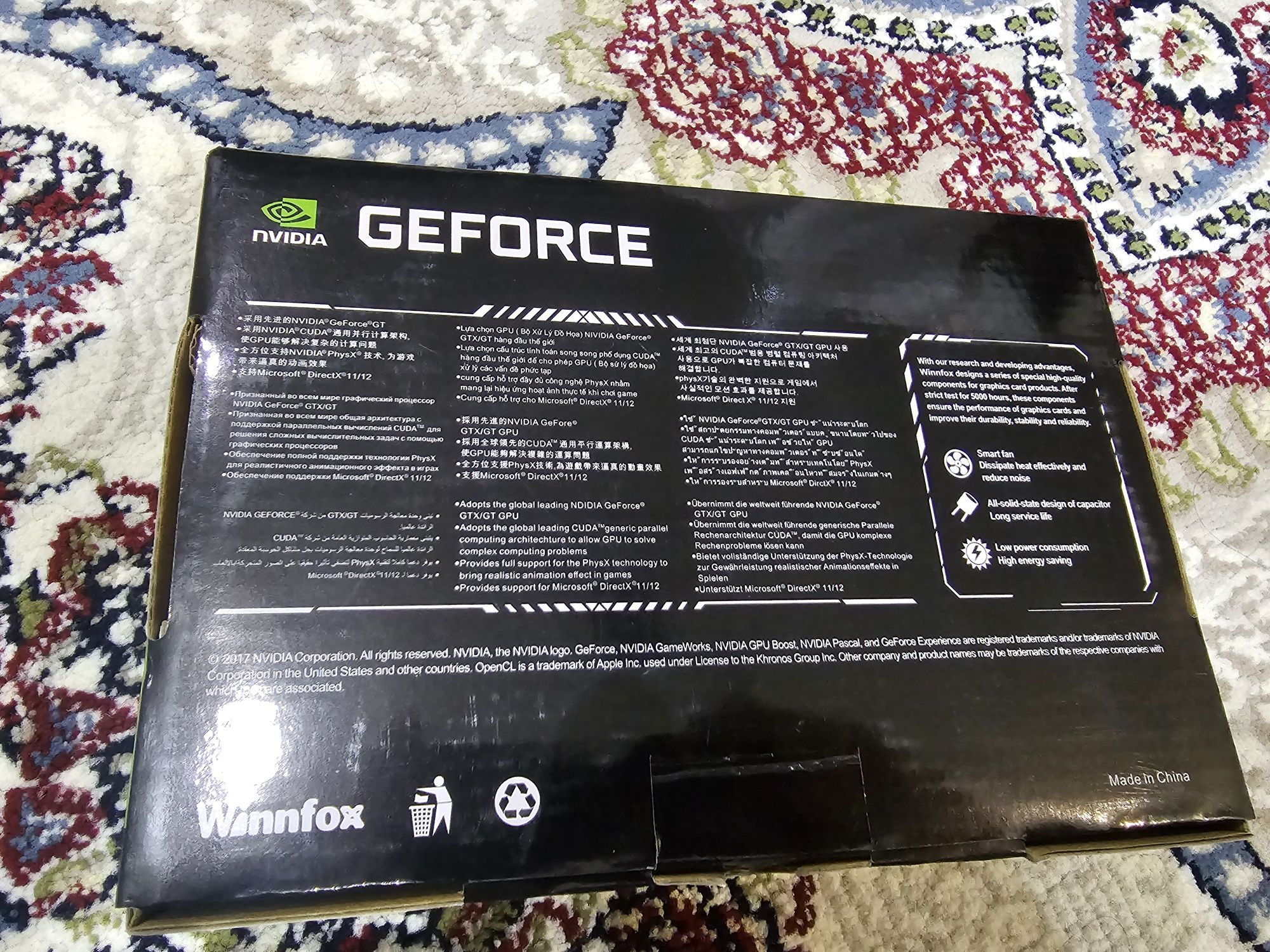Продам видеокарту Winnfox Nvidia GeForce GT730 2GB DDR5