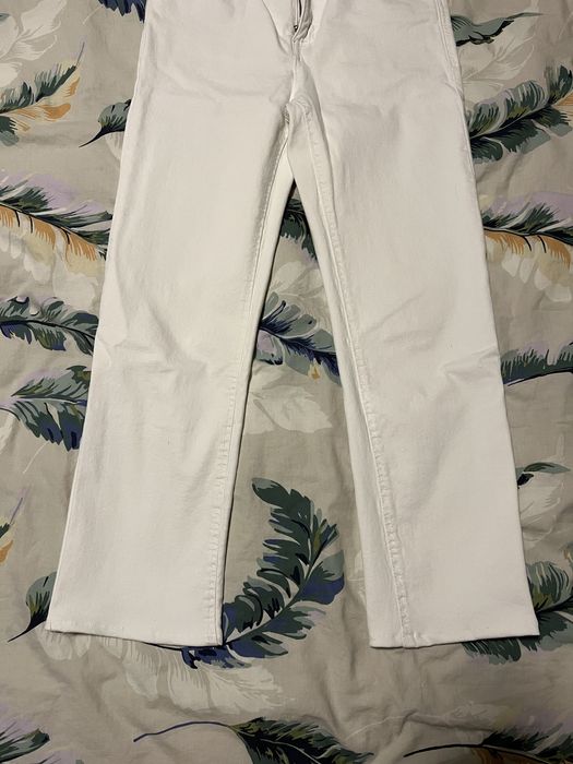 Blugi albi ,elastici, drepti