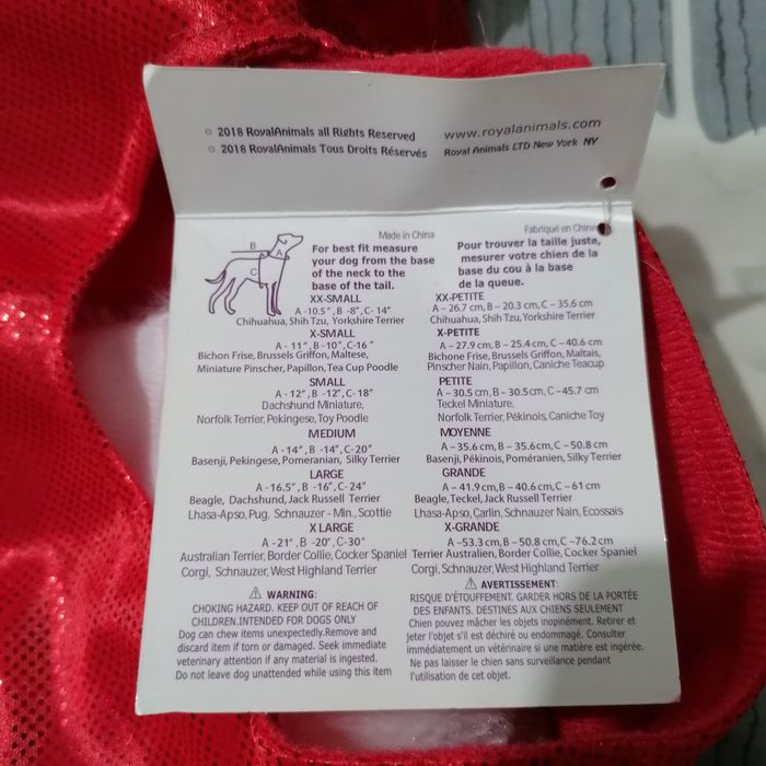 Costum de Crăciun pentru câini