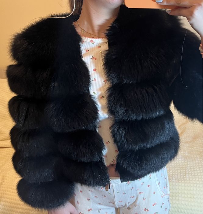 Blană naturală Vulpe Neagra