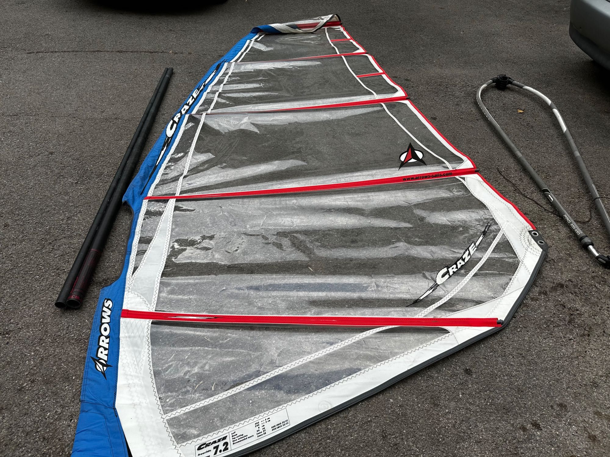 Windsurf Уиндсърф риг Arrows 7.2