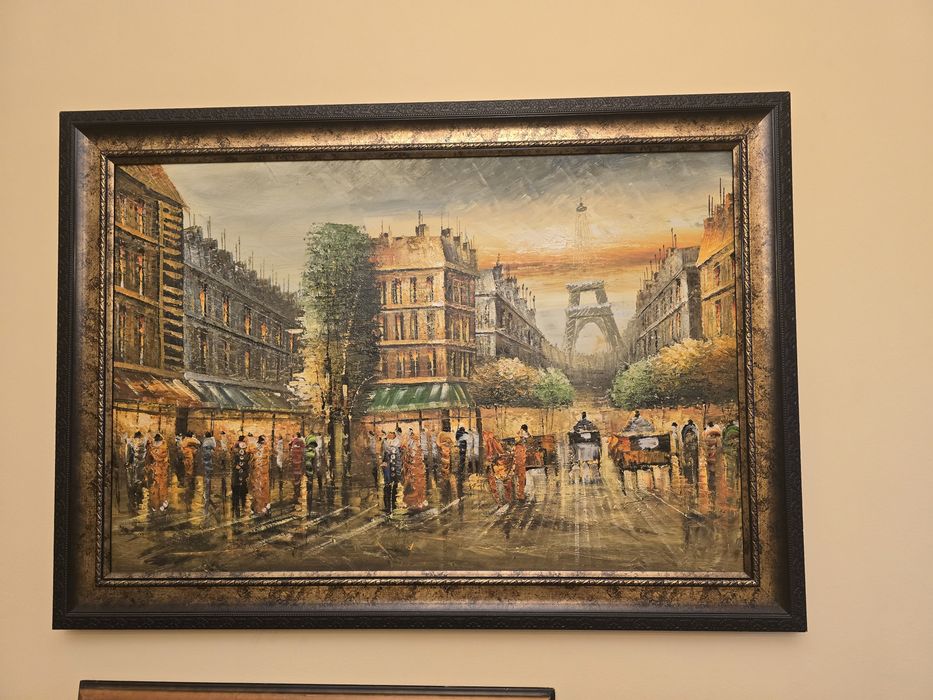 Картина "Париж", холст, масло