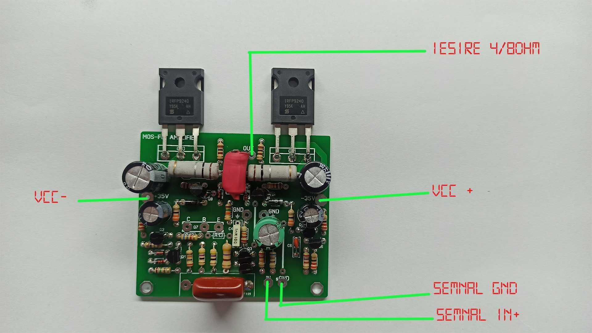 Modul de amplificare audio  cu MOS-FET-150W