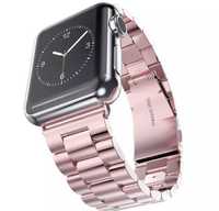 Curea Husa Folie Bratara Zale Otel Clips Compatibila Ceas Apple Watch