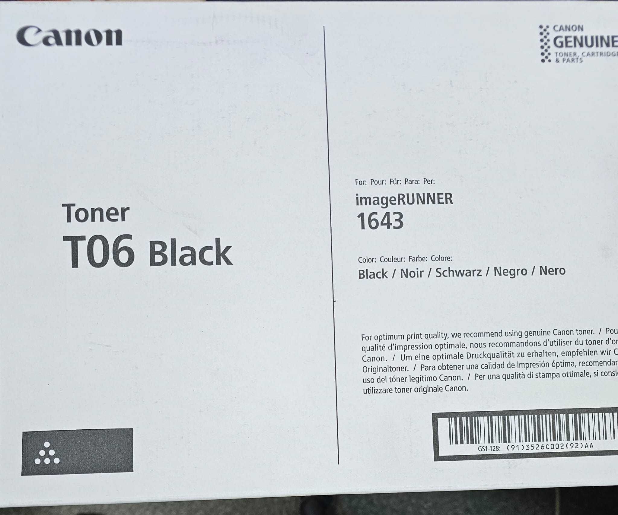 Cartus Canon Toner T06 Black 2 buc