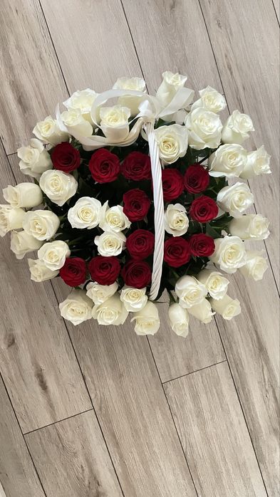 Цветы Голландские розы 51 штук