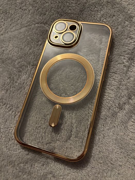 Husă iPhone 15 Techsuit MagSafe Luxury auriu, nouă