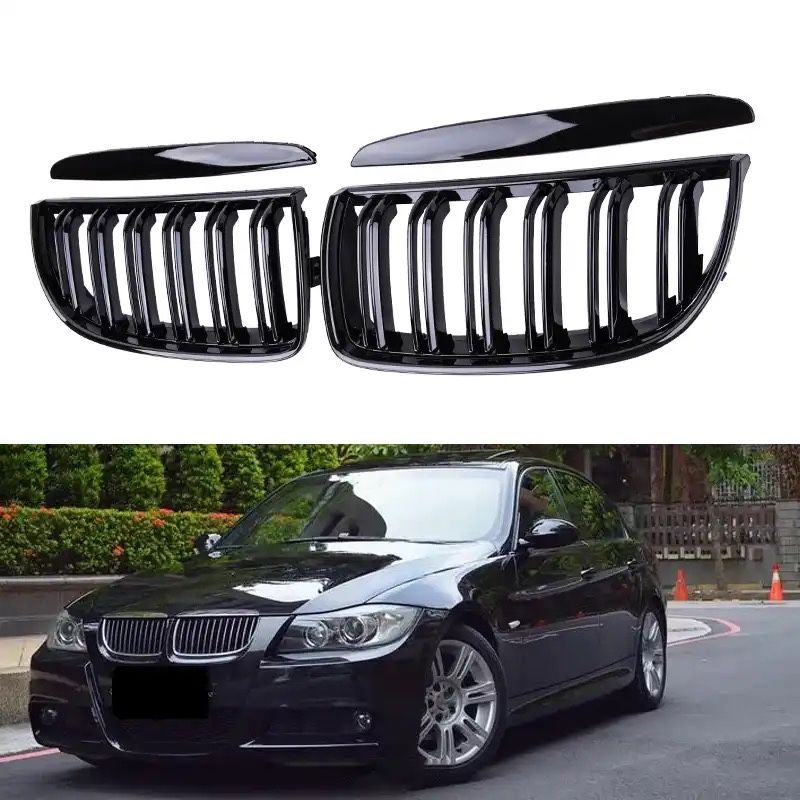 Двойни Бъбреци Решетки Черен Гланц BMW E90 E91 E92 E93 преди фейс/фейс