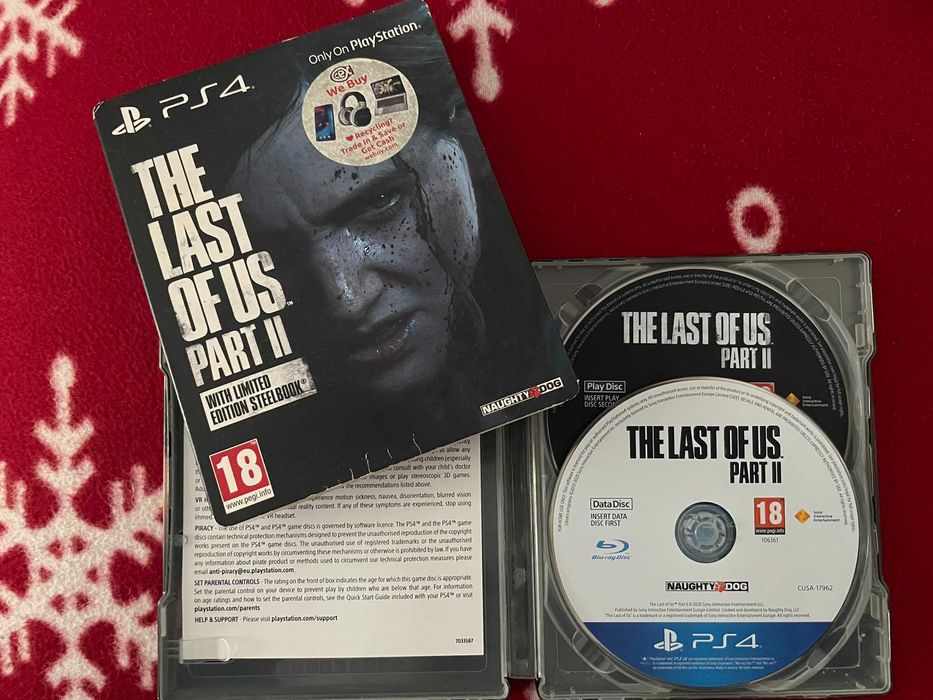 2 x jocuri ps4 steelbook star wars battlefront & the last of us part 2