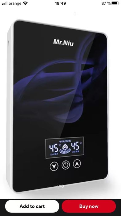 Incalzitor electric instant apa cu afisaj LED temperatura