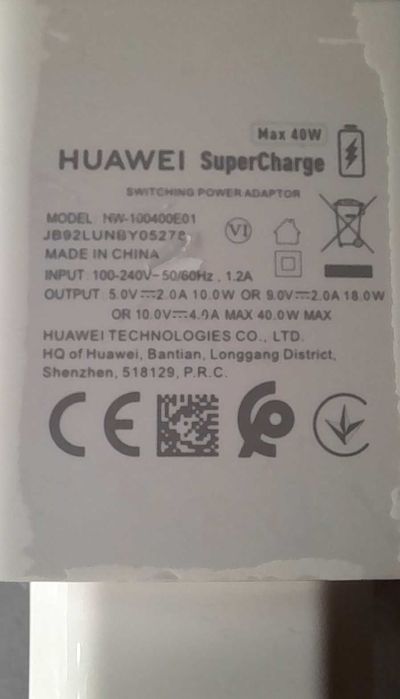 incarcatoare Huawei Honor originale super fast charge 66w 6A si 40w 4A