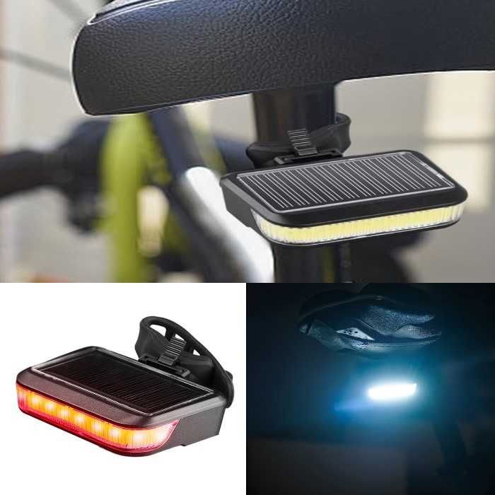 LED светлина Automat, 2 в 1, Соларен фар или стоп, USB