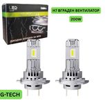 Диодни крушки H7 140W с вграден вентилатор