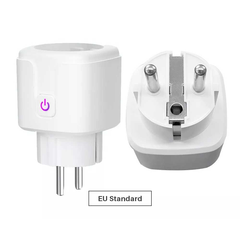 Смарт WiFi контакт STELS, 16A, Гласов контрол, Google Home, Alexa