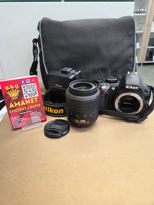 Nikon D3100 + obiectiv 18-55mm Amanet BKG