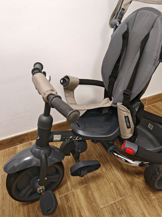 Tricicleta pentru copii Coccolle Urbio gri pliabila