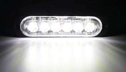 Габарит LED Блиц 12-24V Страничен Габарит, Маркер, Бял за камион, бус,