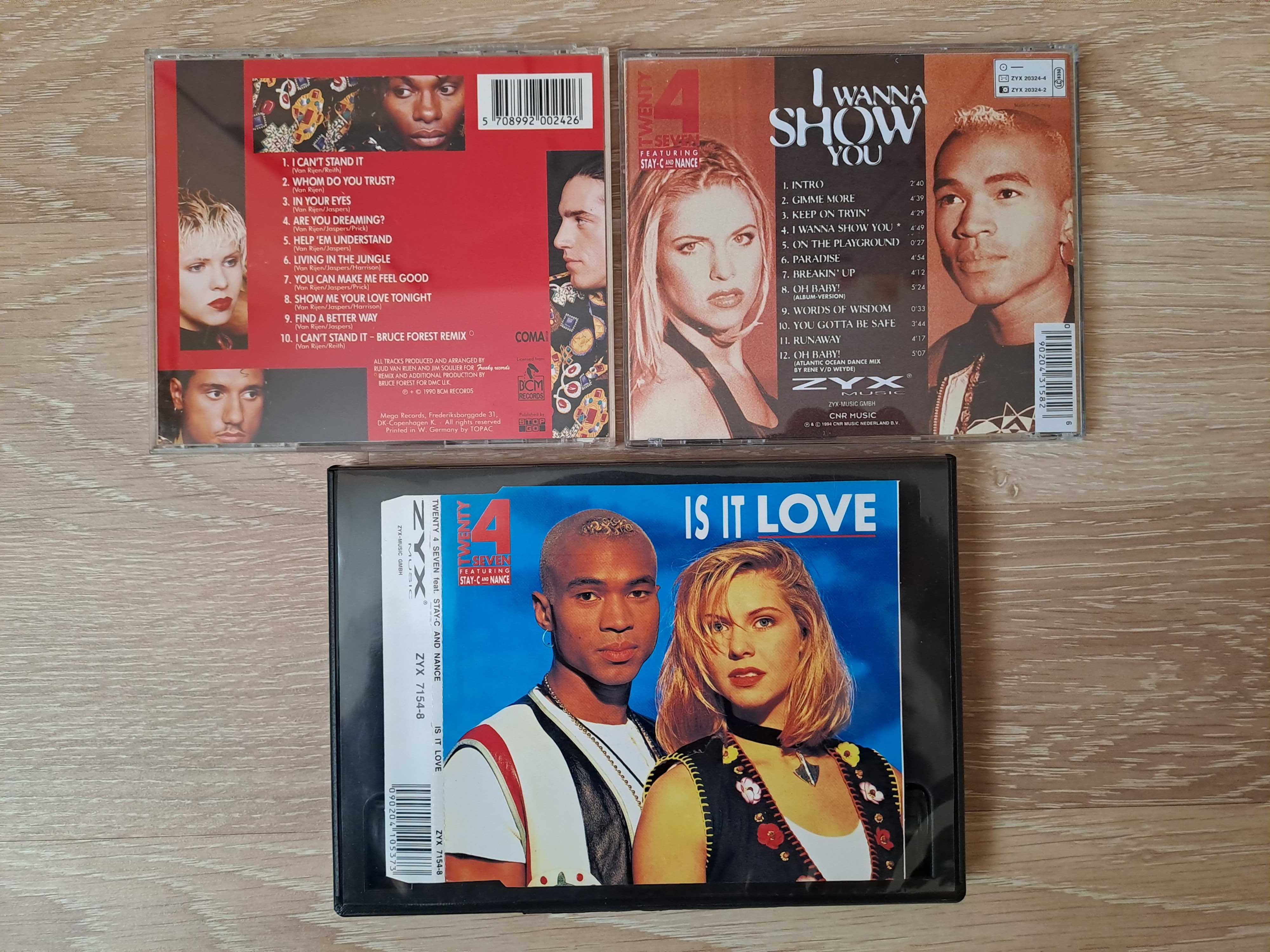 Colectie 3 CD + CD Maxi originale Twenty 4 Seven  (Eurodance)