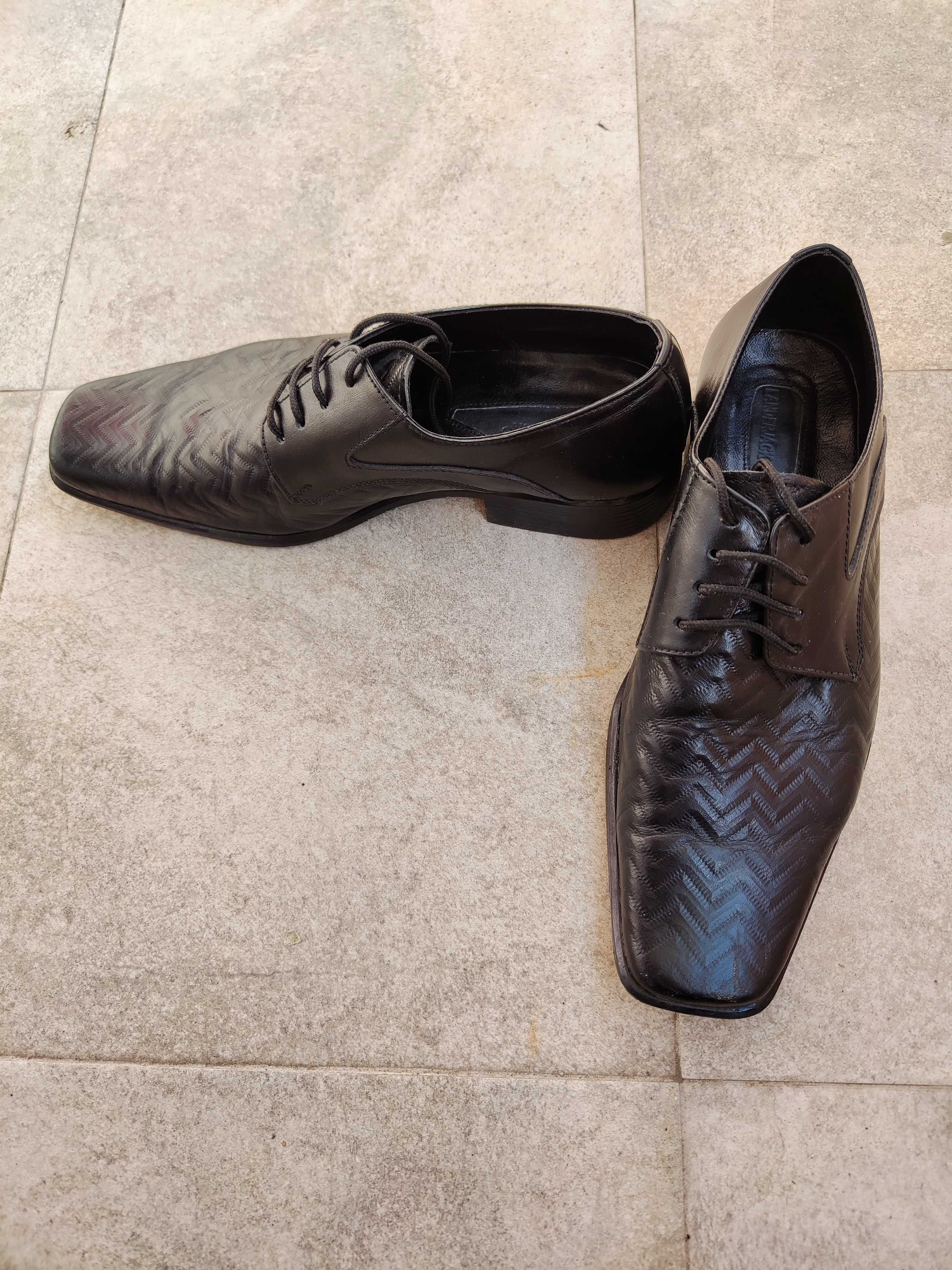 Официални мъжки обувки от естествена кожа (40 номер)