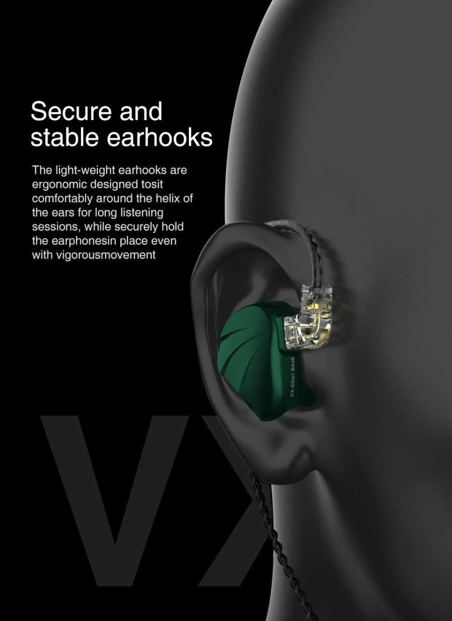 Нови- неотваряни  TRN VX Слушалки тип iem 1DD+6BA