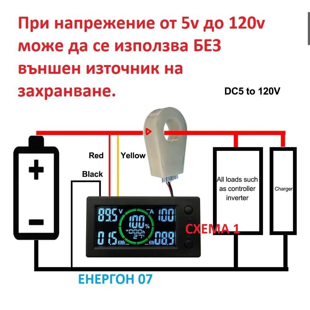 DC Комбиниран  Амперметър 400А - 300V БЕЗ РЯЗАНЕ мултицет амперклещи