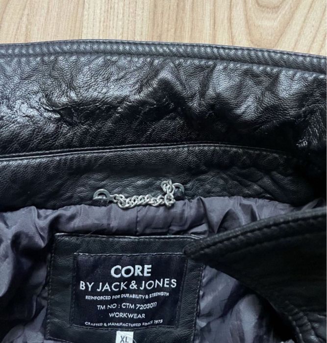JACK & JONES / мъжко кожено яке XL