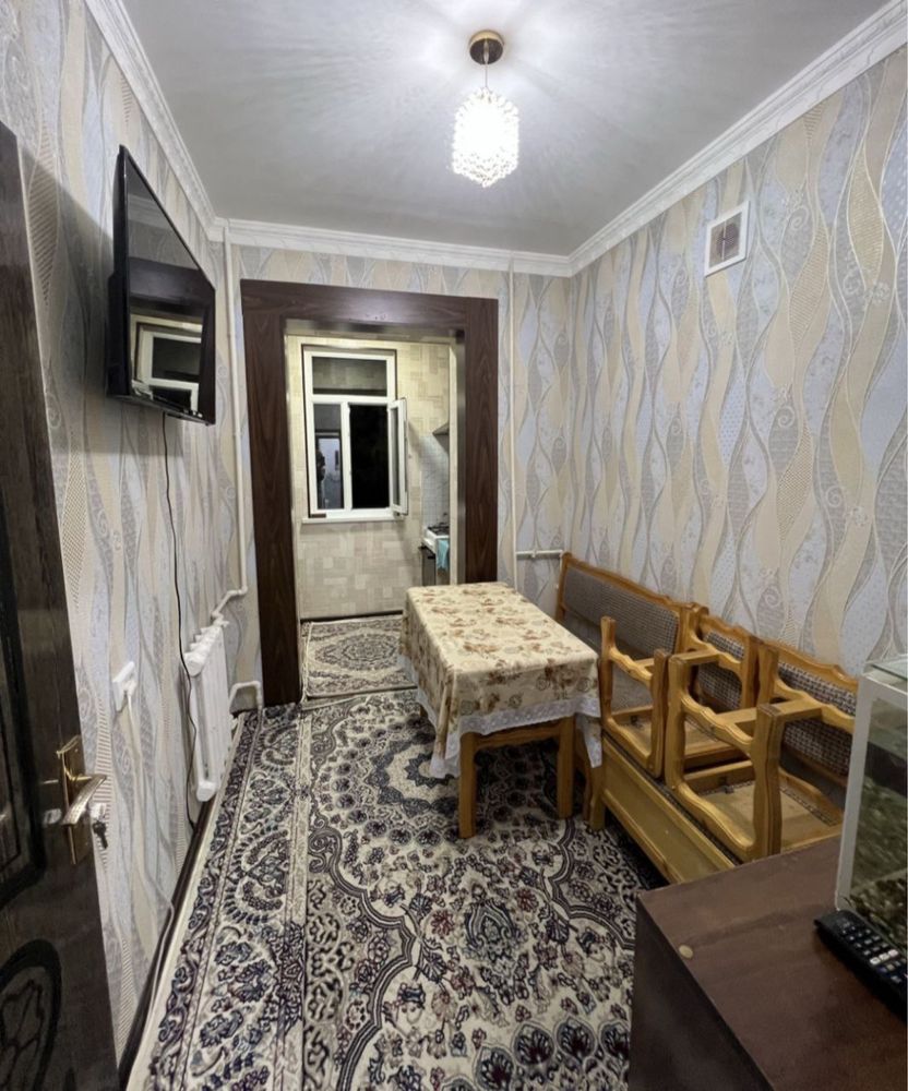 Юнусабад Сампи 2/2/4 Кирпич, С ремонтом, Мебель и техника есть