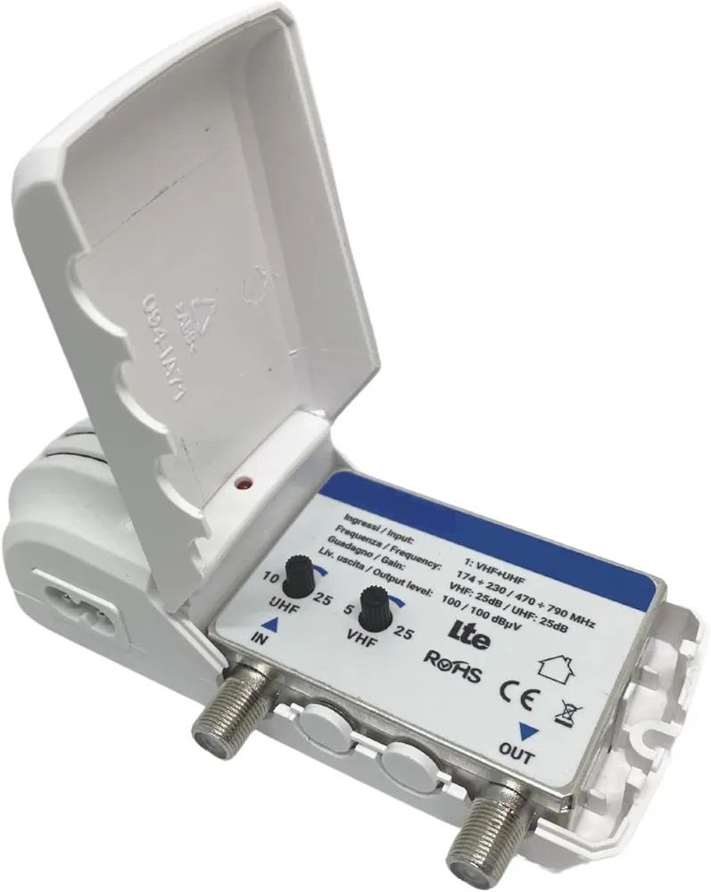 Amplificator semnal TV VHF 10-25dB and UHF 15-25dB