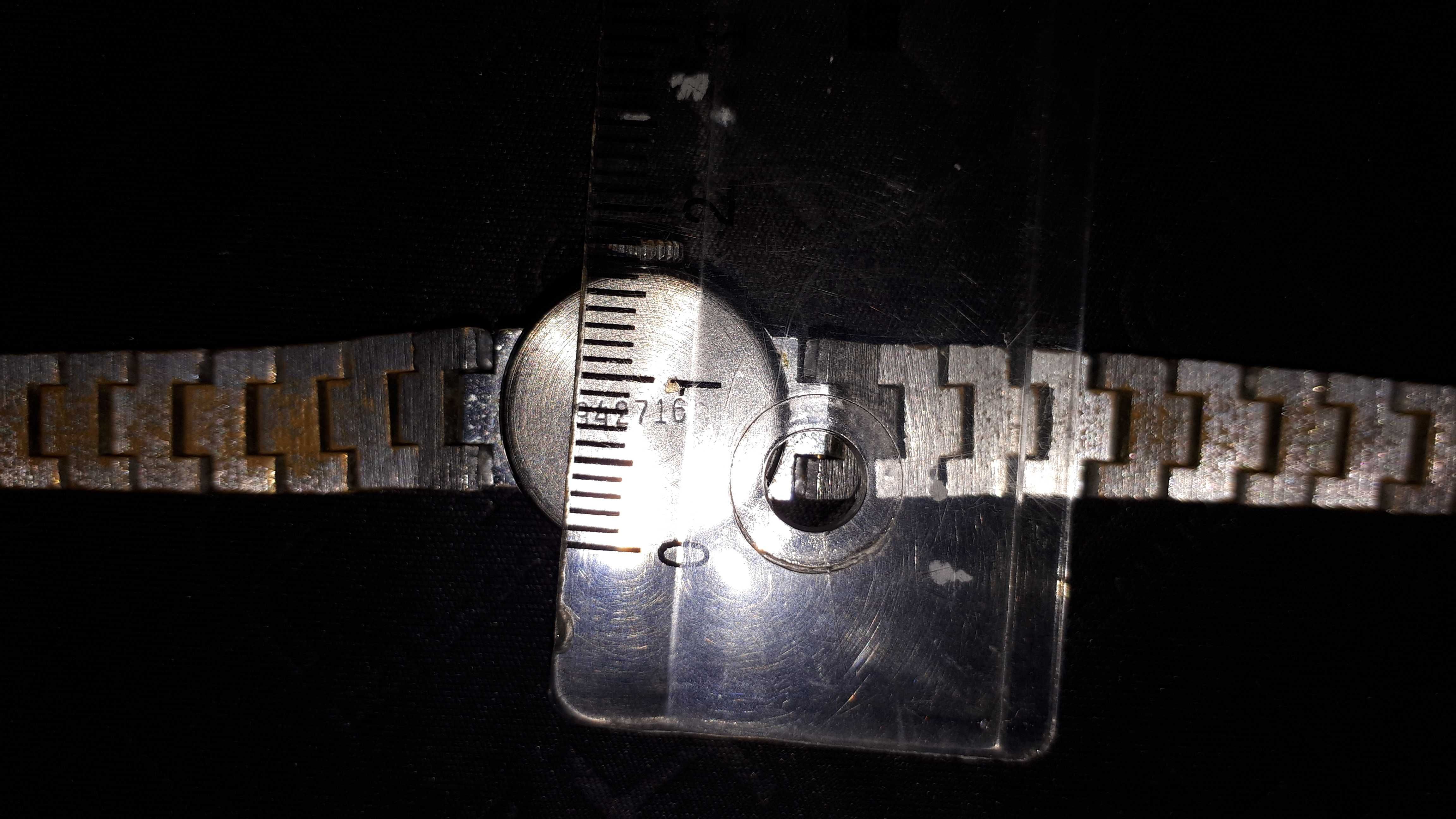 Superb ceas de mână Chaika cu brațară argintie si cadran albastru