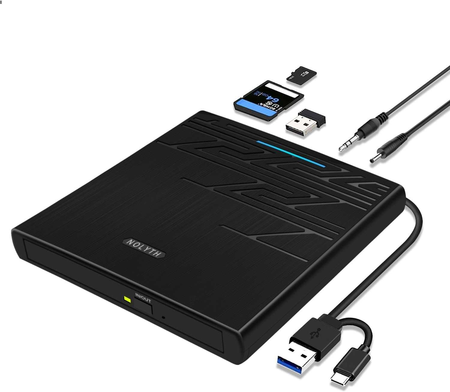 Външно DVD/CD записващо устройство, USB 3.0 DVD+/-RW CD+/-RW
