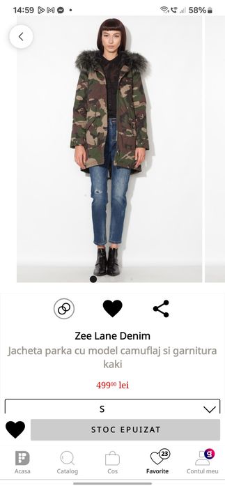 Geaca parka groasa masura S