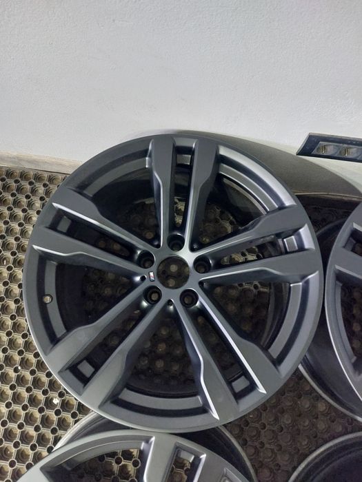 set jante 20 original bmw x5 f15 e70 x6 f16 e71 m 468 finisaj negr mat