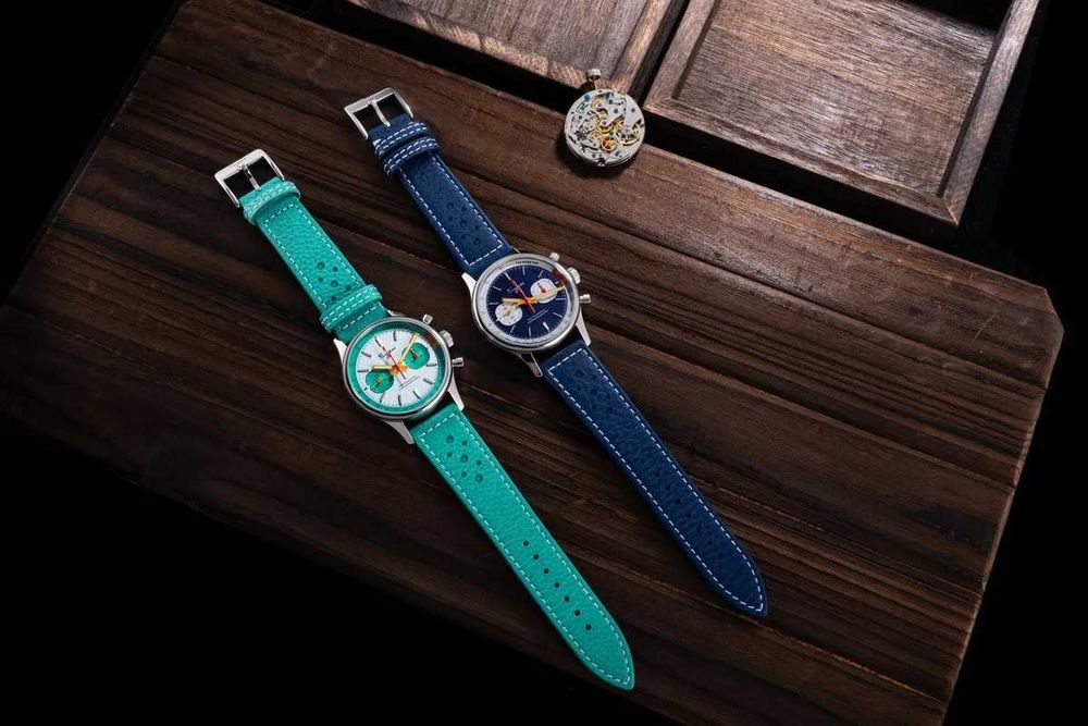Sugess 1963 Chronograf Seagull ST19 Mecanic Safir Pilot Militar Racing