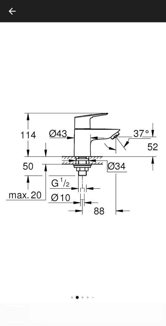 Baterie lavoar Grohe